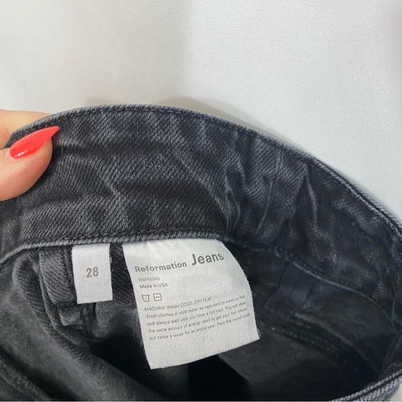 Reformation Kayo High and Skinny Denim Jeans in Erie Wash - Picture 10 of 12